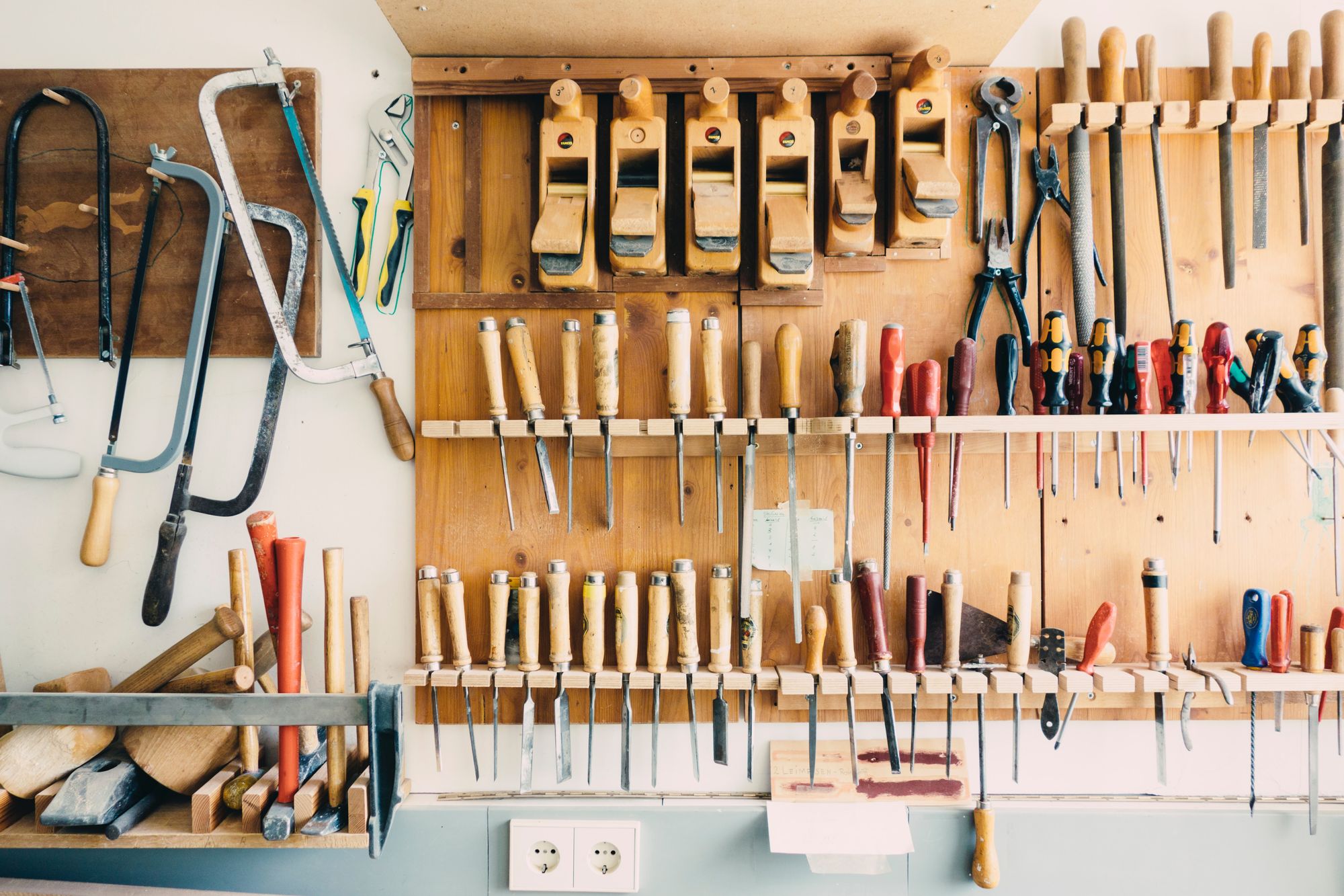 A well-tooled workshop is a furniture flipper's dream.